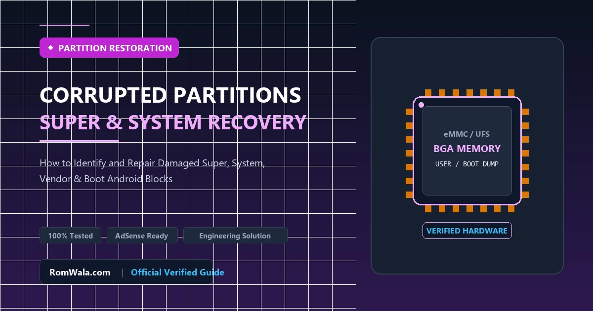 Corrupted Partitions Recovery: How to Identify and Repair Damaged Super/System/Boot Partitions in Android