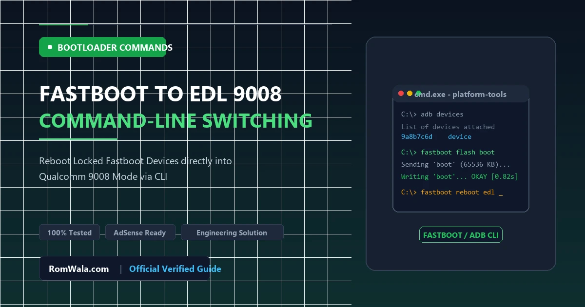 Fastboot to EDL Protocol: How to Reboot Locked Fastboot Devices into EDL via Command-Line Tools