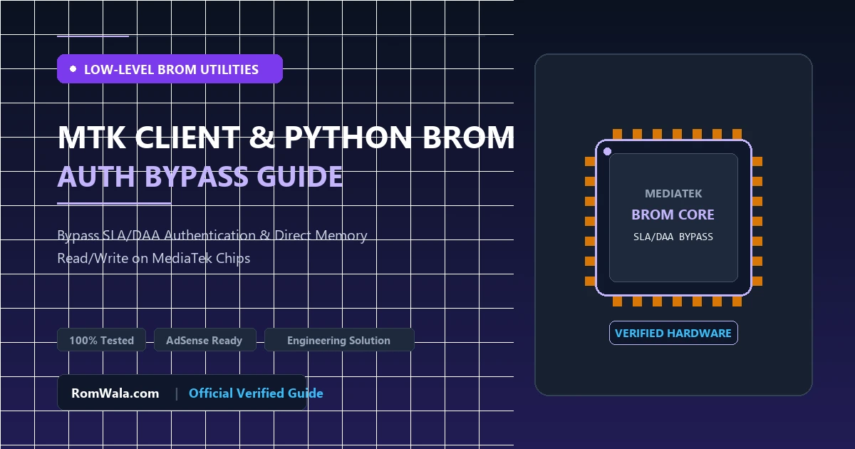 MTK Client & Python Utilities: Complete Beginner Setup Guide for Low-Level MediaTek BROM Operations