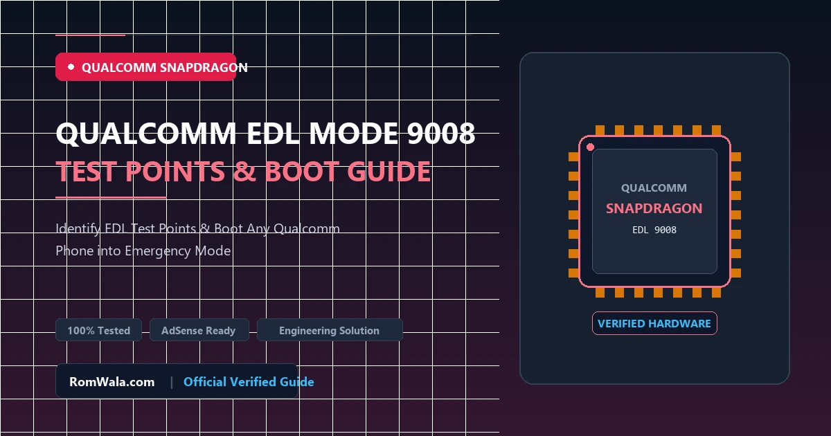 Qualcomm EDL Mode (9008): How to Identify EDL Test Points and Boot Any Qualcomm Phone into Emergency Download Mode