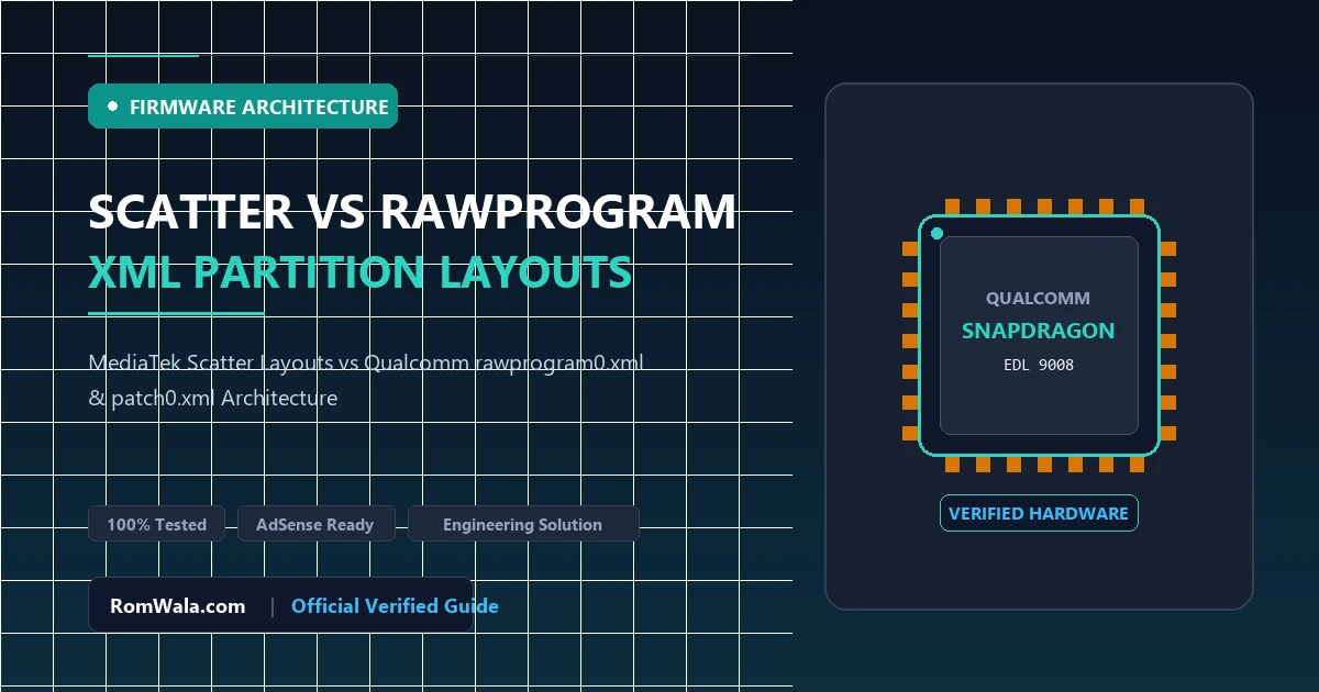 Scatter vs Rawprogram: Understanding MediaTek Scatter Files and Qualcomm Rawprogram/Patch0 XML Structures